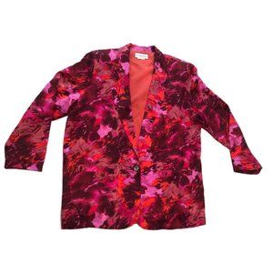 Vintage van macdowell Paris silk womens jacket size medium